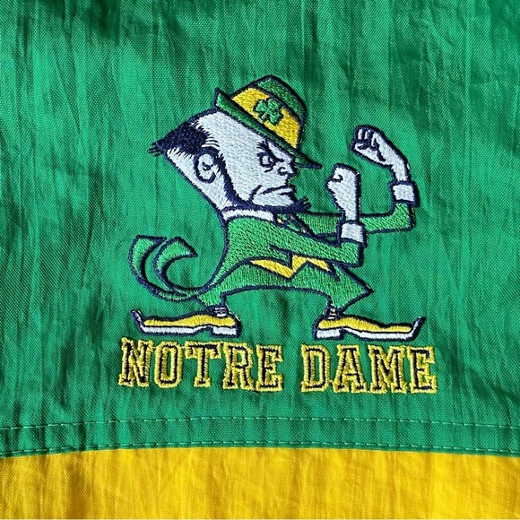 Vtg Pro Player Notre Dame Fightin Irish ND Jacket Mens Large Tail Gate College - Picture 4 of 10